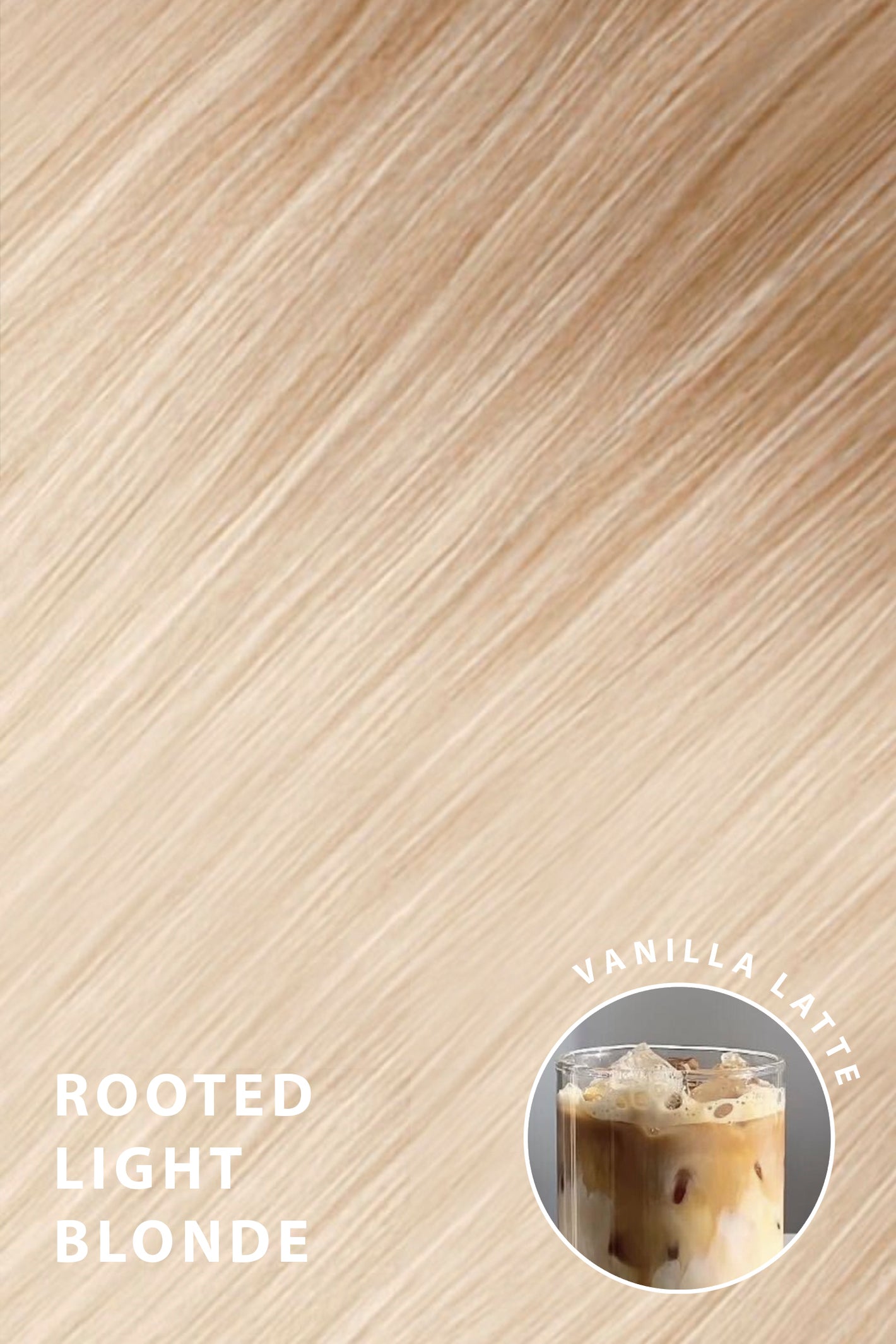 Synthetic Hair Colour Sample - BLONDES | ROOTED LIGHT BLONDE #1