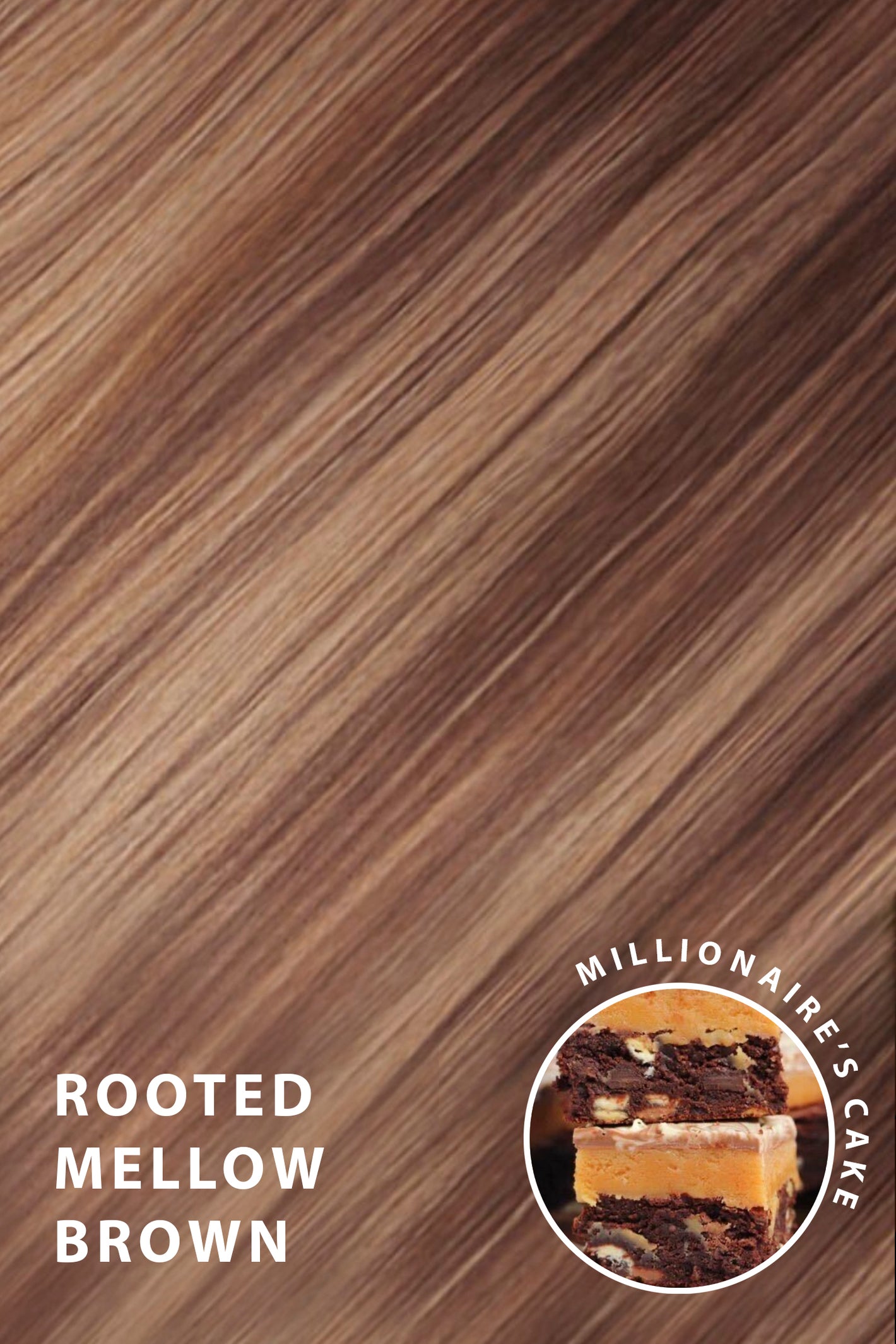 Synthetic Hair Colour Sample - BROWNS | ROOTED MELLOW BROWN #1