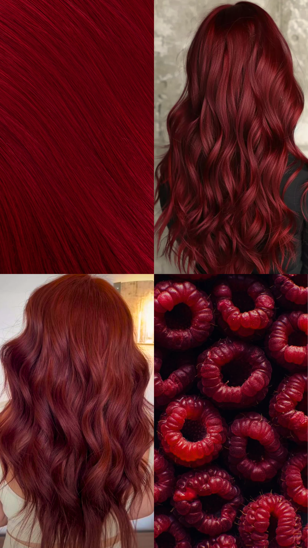 Super épais 22" 5 pièces ondulées serties clip dans les extensions de cheveux - REDS | RUBY RED #1