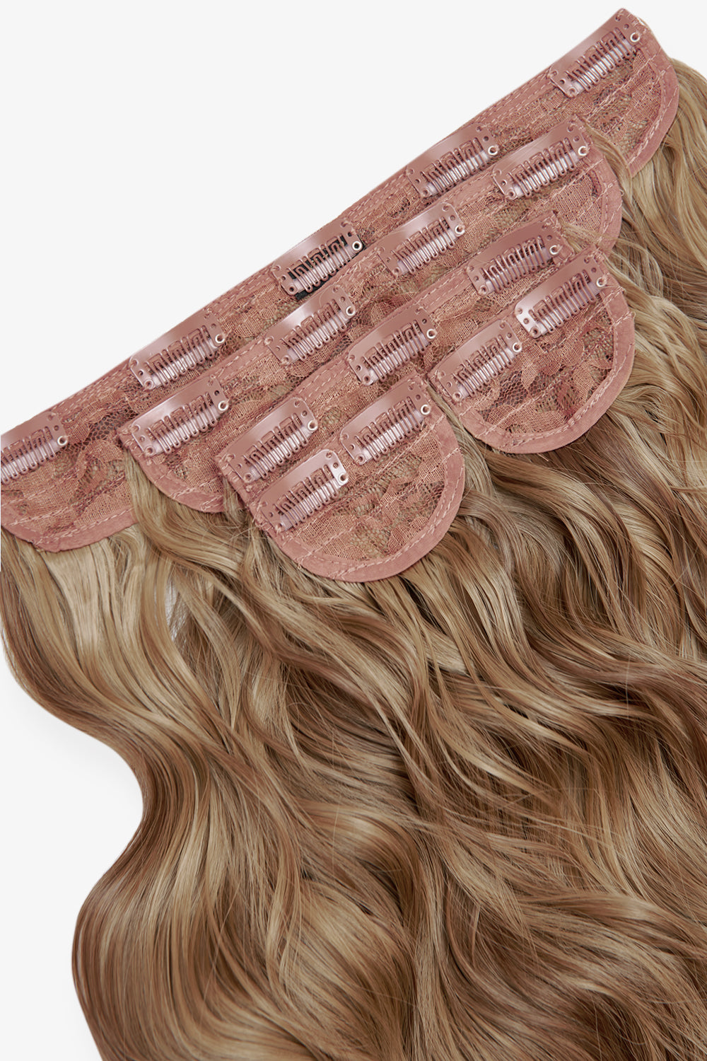 Super Thick 16'' 5 Piece Brushed Out Wave Clip In Hair Extensions - BROWNS | MELLOW BROWN #2