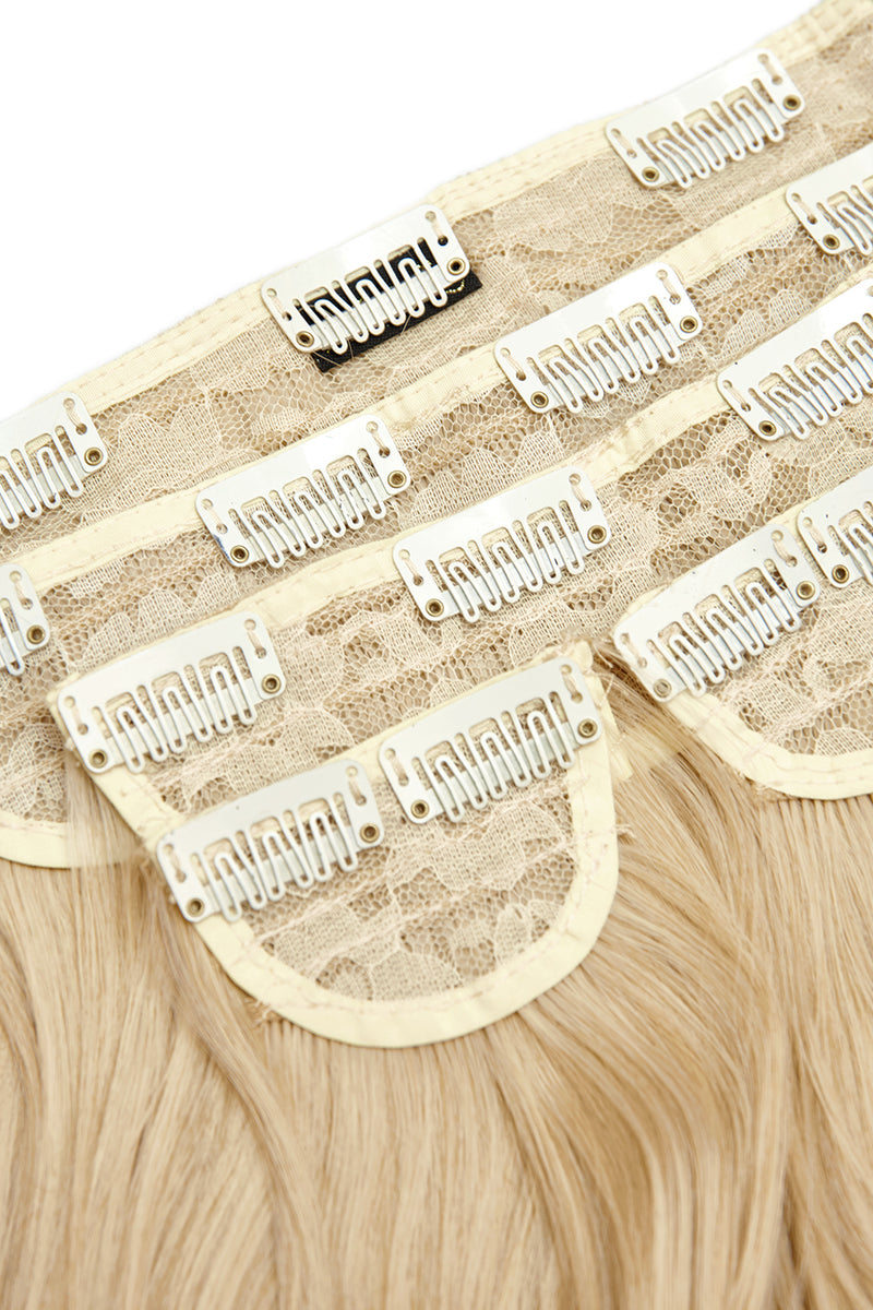 Superdicke 16" 5-teilige Föhn-Wellen-Clip-In-Haarverlängerungen - BLONDE | KALIFORNISCHE BLONDE #2
