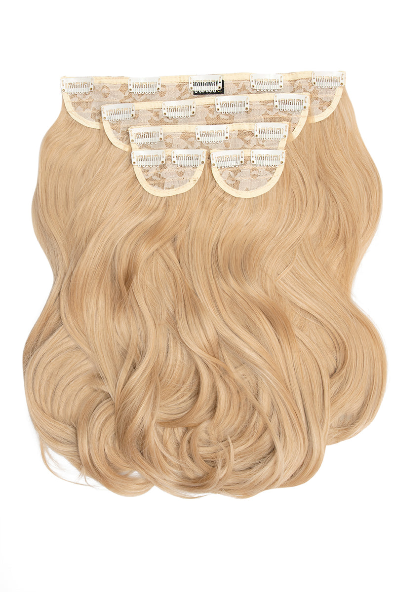 Superdicke 16" 5-teilige Föhn-Wellen-Clip-In-Haarverlängerungen - BLONDE | HONIGBLOND #2