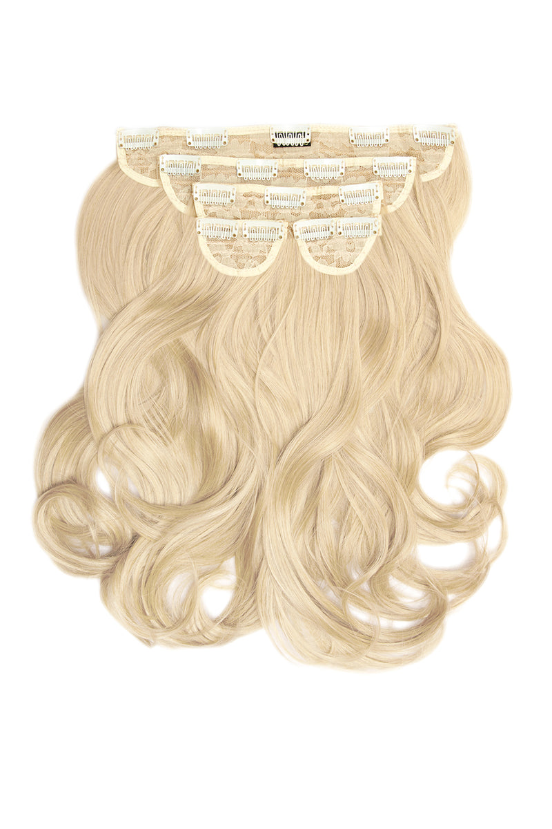 Superdicke 16" 5-teilige Föhn-Wellen-Clip-In-Haarverlängerungen - BLONDE | HELLBLOND #2