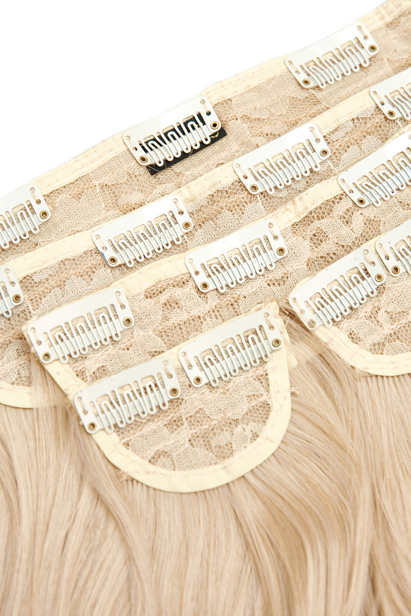 Superdicke 16" 5-teilige Föhn-Wellen-Clip-In-Haarverlängerungen - BLONDE | HELLGOLDBLOND #2