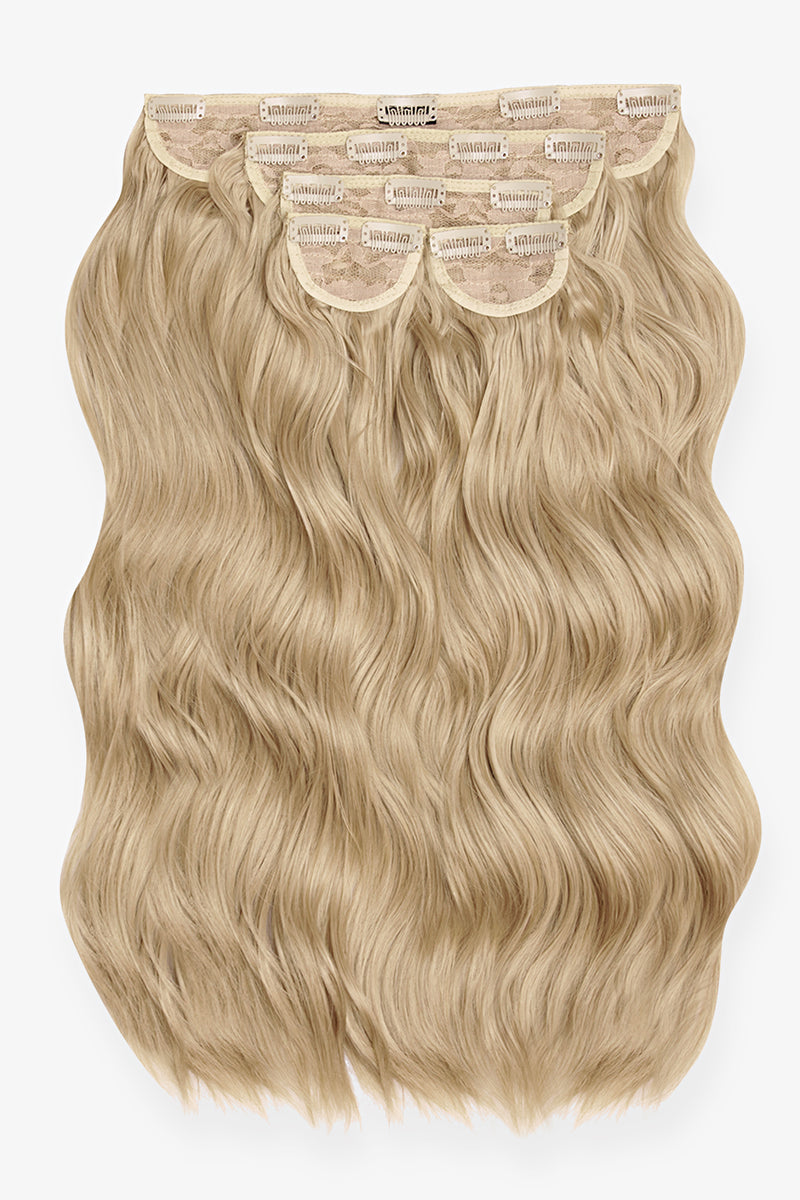 Superdicke 22'' 5-teilige gebürstete Wellen-Clip-In-Haarverlängerungen - BLONDE | KALIFORNISCHE BLONDE #2