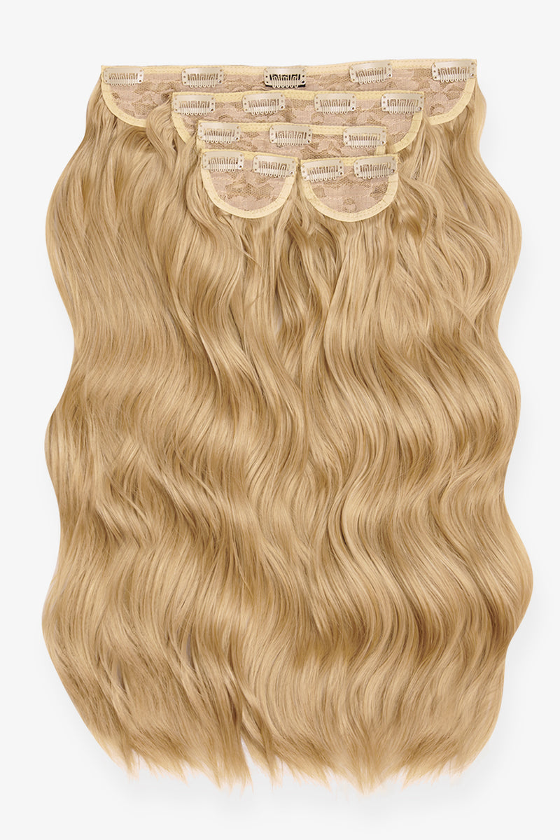 Superdicke 22'' 5-teilige gebürstete Wellen-Clip-In-Haarverlängerungen - BLONDE | GOLDBLOND #2