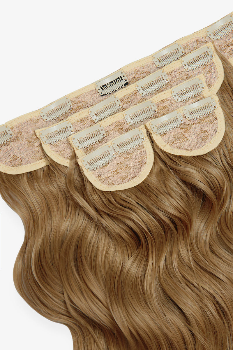Superdicke 22'' 5-teilige gebürstete Wellen-Clip-In-Haarverlängerungen - BLONDE | ERNTE BLOND #2