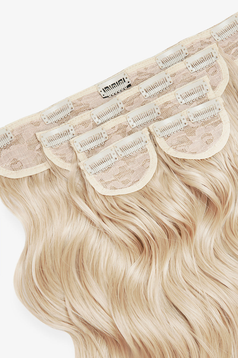 Superdicke 22'' 5-teilige gebürstete Wellen-Clip-In-Haarverlängerungen - BLONDE | HELLGOLDBLOND #2