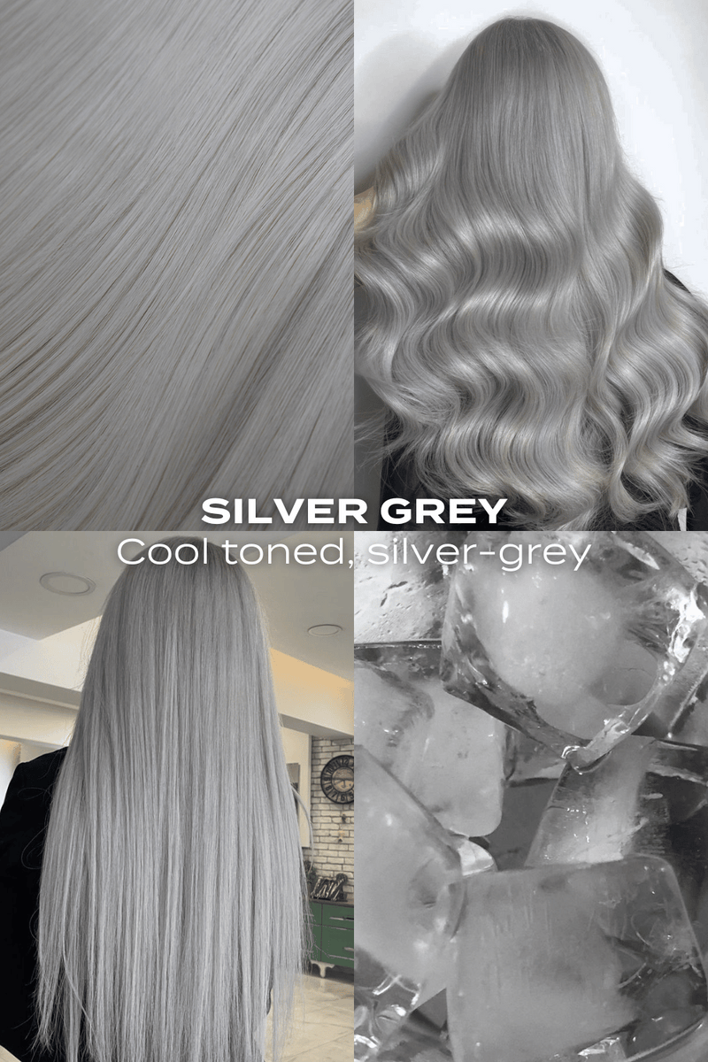 Séchage au sèche-cheveux, queue de cheval à pince griffes de 40 cm - BLONDS | GRIS ARGENTÉ #4