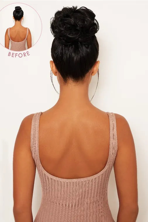 Premium Messy Bun Hair Up Scrunchie - BLACKS | NATURAL BLACK #5