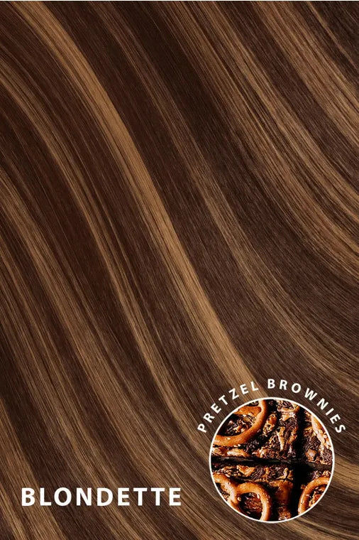 Ensemble de cheveux à pince à griffes Brushed Out Wave 16" + soins capillaires - MARRONS | BLONDETTE #1