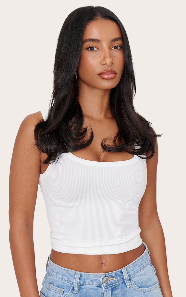 Extensions de cheveux 18 pouces à halo caché, 1 pièce, pour brushing - MARRONS | MARRON FONCÉ #1