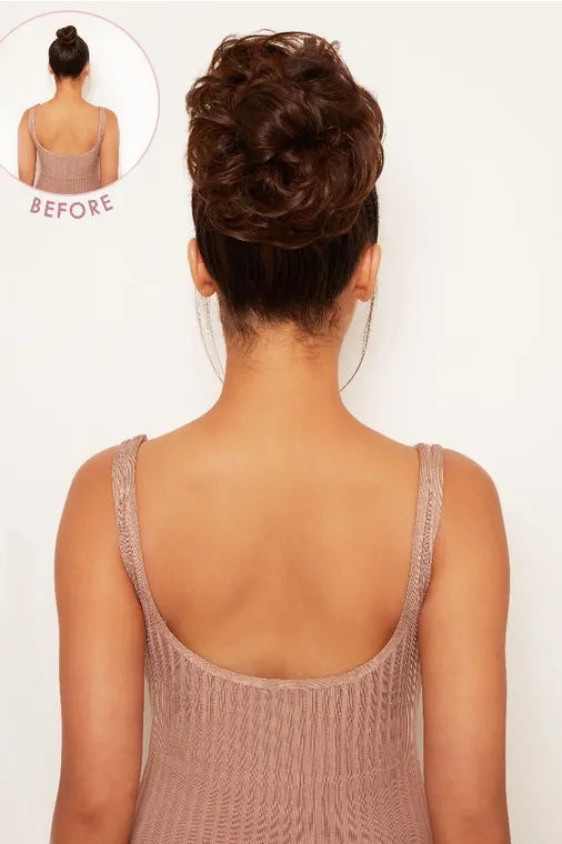 Premium Messy Bun Hair Up Scrunchie - BROWNS | BLONDETTE #1