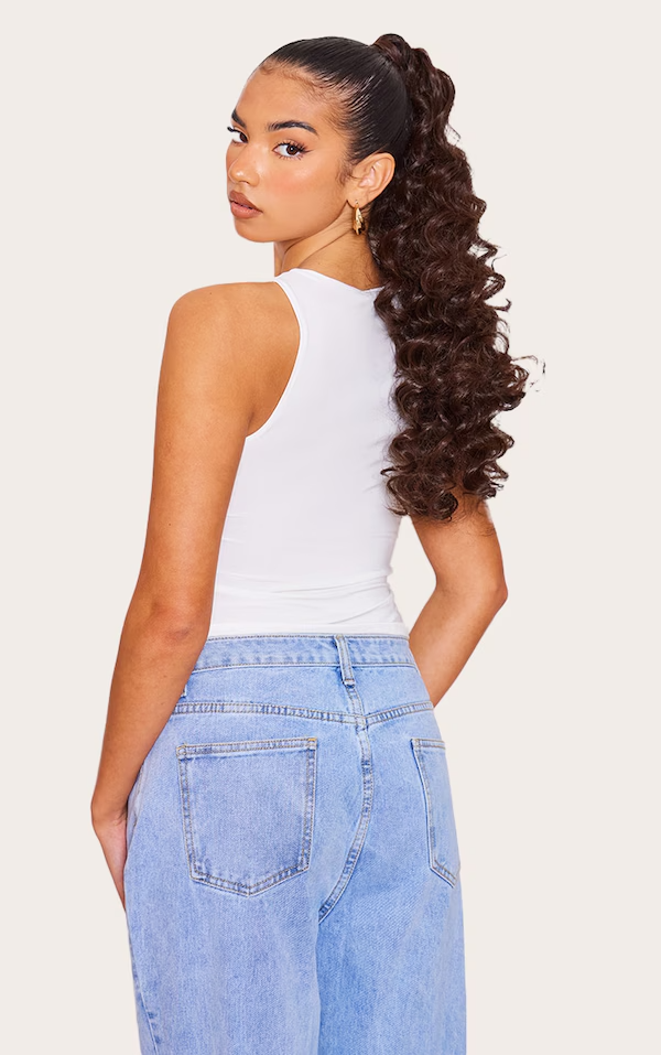 Midi Grande Brushed Out Wave 22'' Poney enveloppant - MARRONS | CHOCOLAT BRUN #1