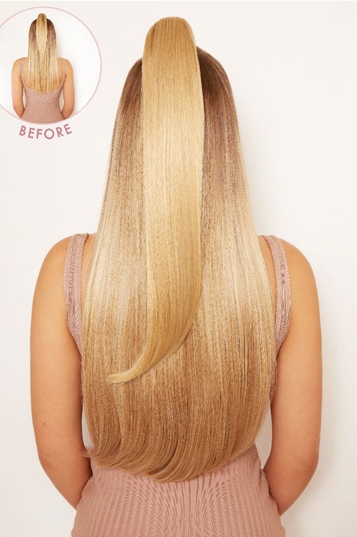 Ultimate Half Up Half Down 22'' Straight Extension and Pony Set [Clearance Lines]
