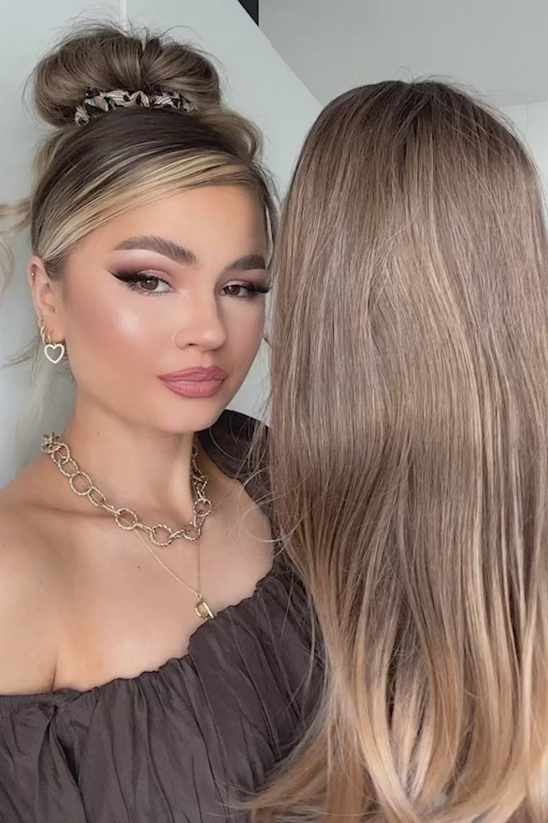 Die Mya – Balayage Bronde Midi Curve Lace Front Perücke
