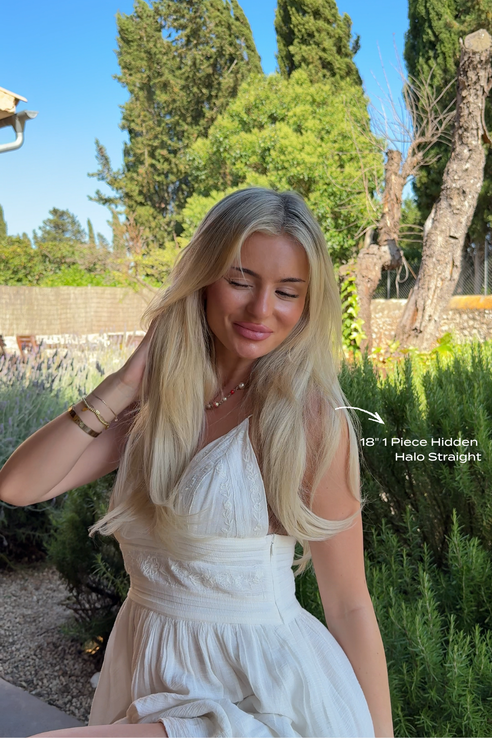 18" Hidden Halo Trio (Blow Dry + Brushed Out Waves & Straight) - BLONDES | LIGHT BLONDE #2