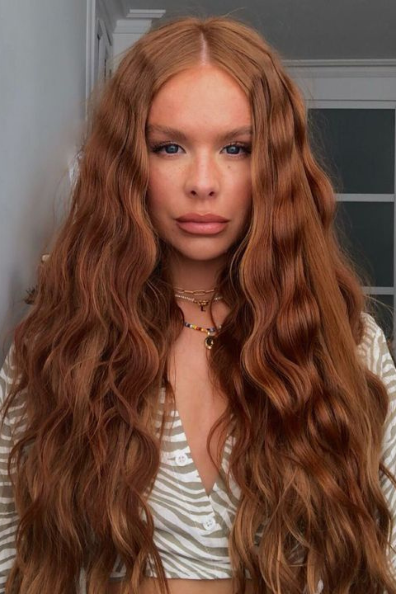 Super Thick 26" 5 Piece Waist Length Wave Clip In Hair Extensions - REDS | MIXED AUBURN #1