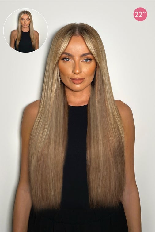 Luxury Gold 22" 250g 5 Piece Human Hair Extensions