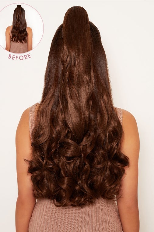 Ultimate Half Up Half Down 22'' Curly Extension and Pony Set