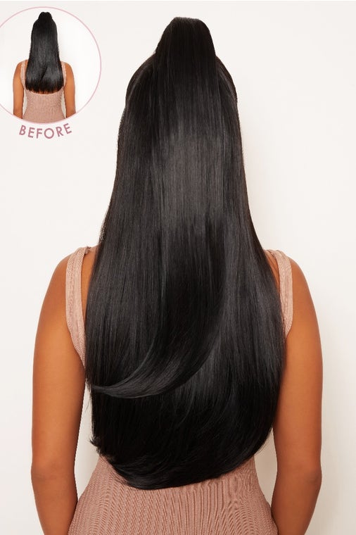 Ultimate Half Up Half Down 22'' Straight Extension and Pony Set [Clearance Lines]