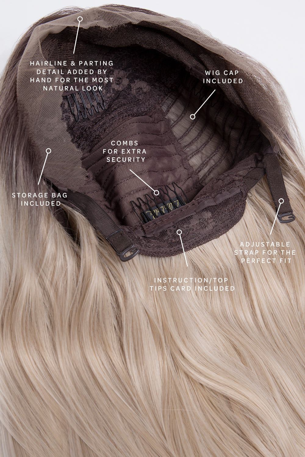 The Cali - Ash Blonde Straight Lob Lace Front Wig