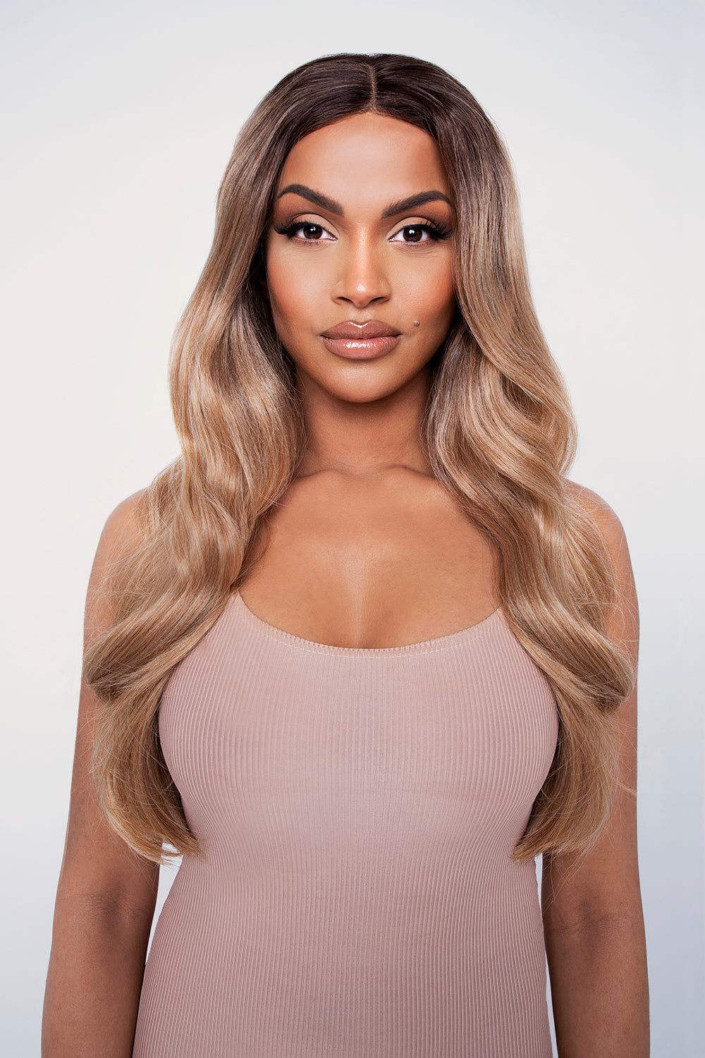 The Ciara - Golden Blonde Balayage Lace Front Wig