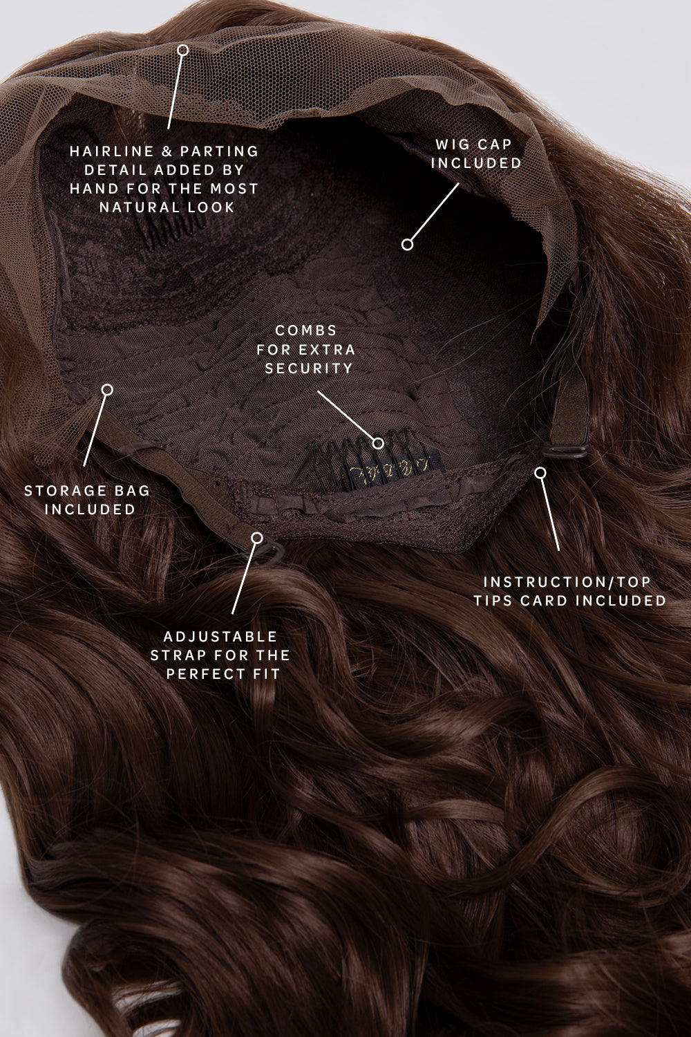 The Kendall - Chestnut Brown Angel Waves Lace Front Wig