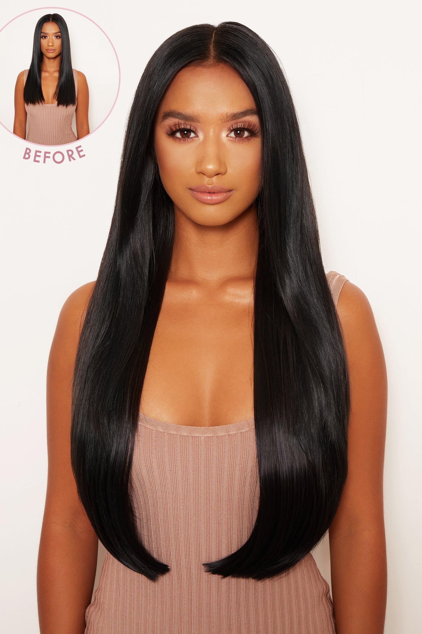 Thick 24" 1 Piece Straight Clip In Hair Extensions