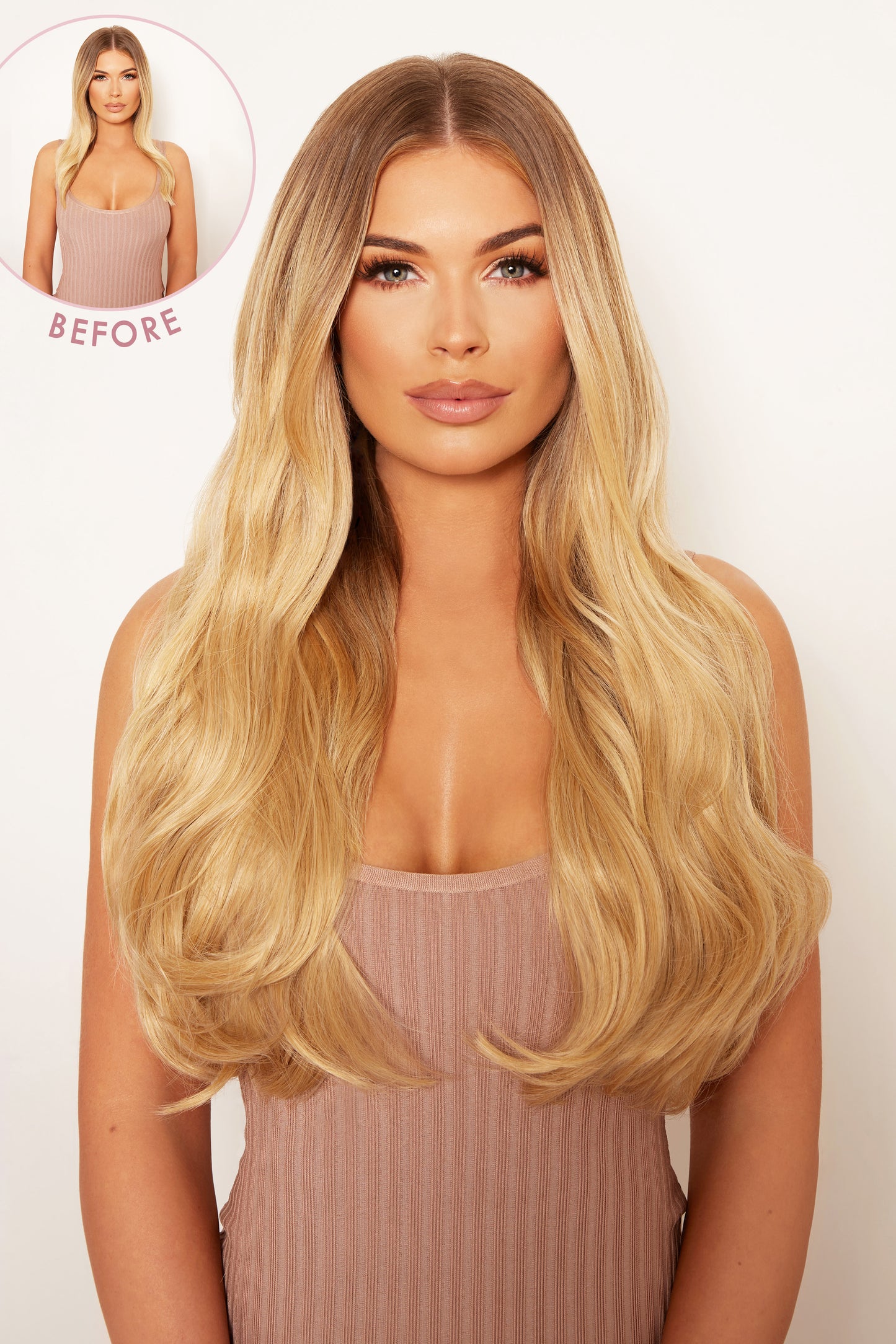 Super Thick 22" 5 Piece Blow Dry Wavy Clip In Hair Extensions