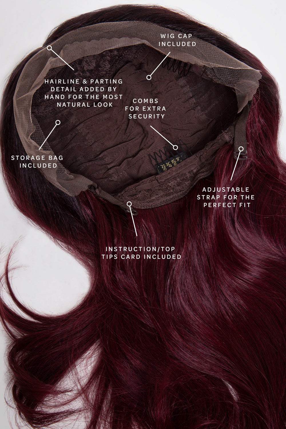 The RiRi - Red Hollywood Waves Lace Front Wig