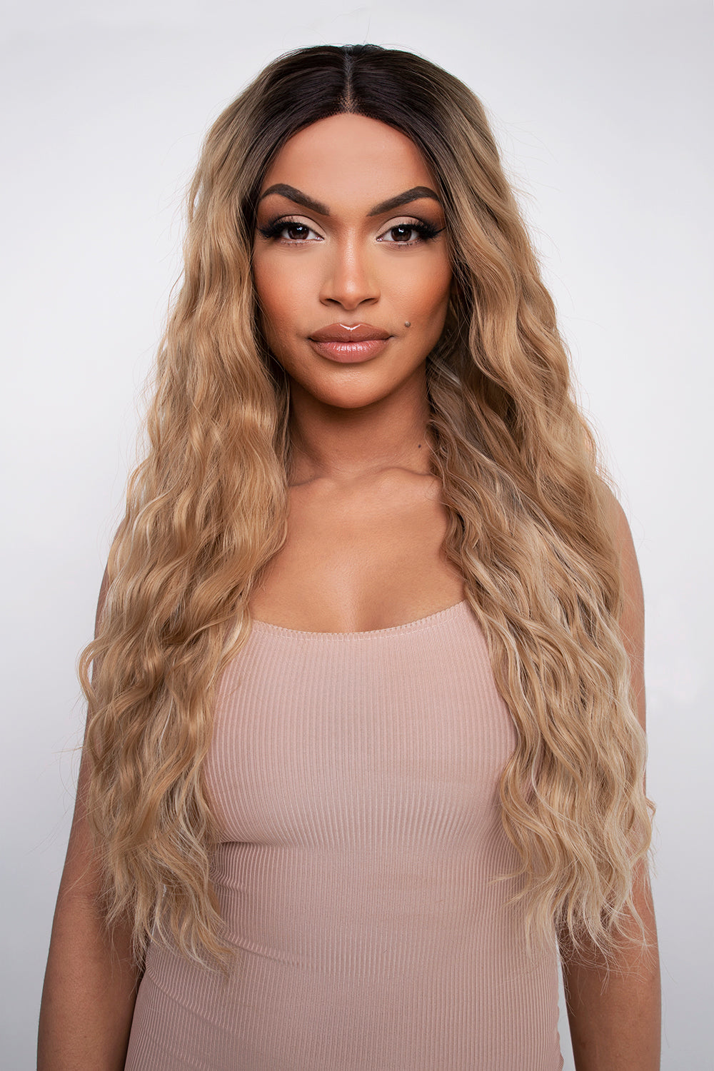The Yonce - Warm Blonde Textured Lace Front Wig