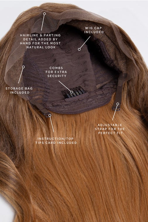 The Honey - Golden Loose Waves Lace Front Wig