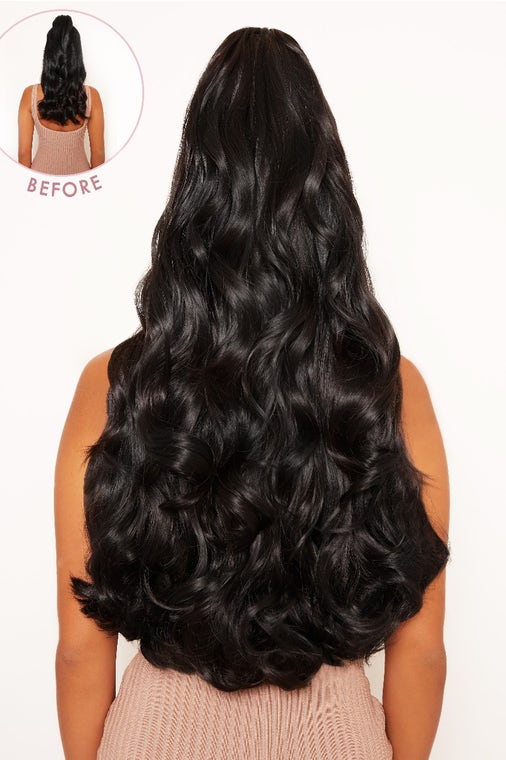 Ultimate Half Up Half Down 22'' Curly Extension and Pony Set [Clearance Lines]