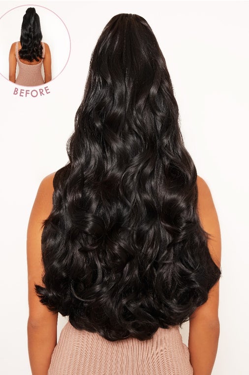 Ultimate Half Up Half Down 22'' Curly Extension and Pony Set