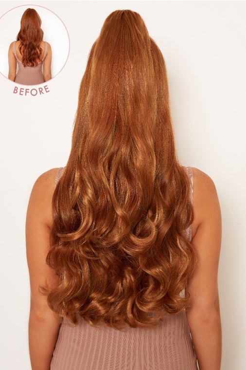 Ultimate Half Up Half Down 22'' Curly Extension and Pony Set [Clearance Lines]