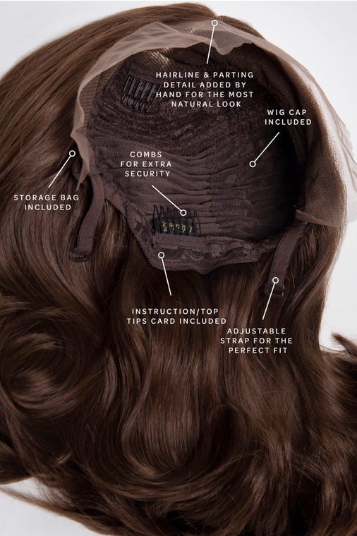 The Renée - Chestnut Brown Curved Lob Lace Front Wig